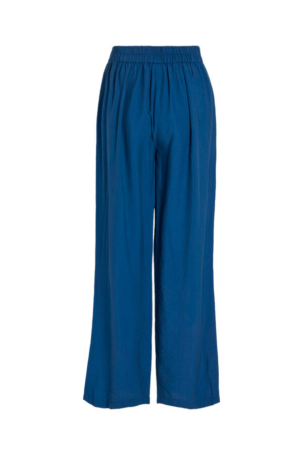 Cortefiel Long trousers with elasticated waist Blue