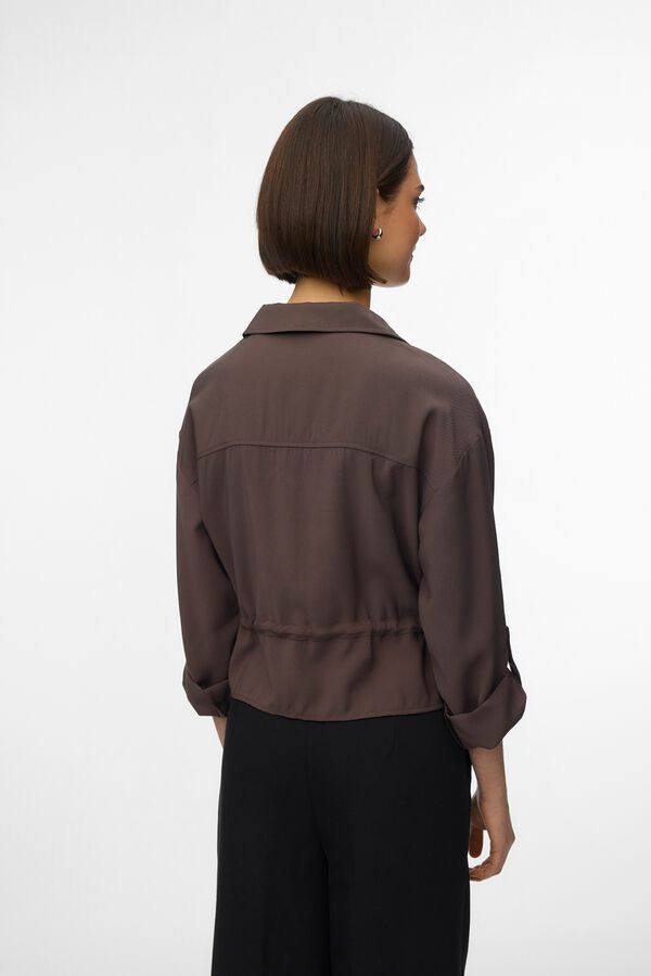 Vero Moda Women's long sleeve shirt Brown