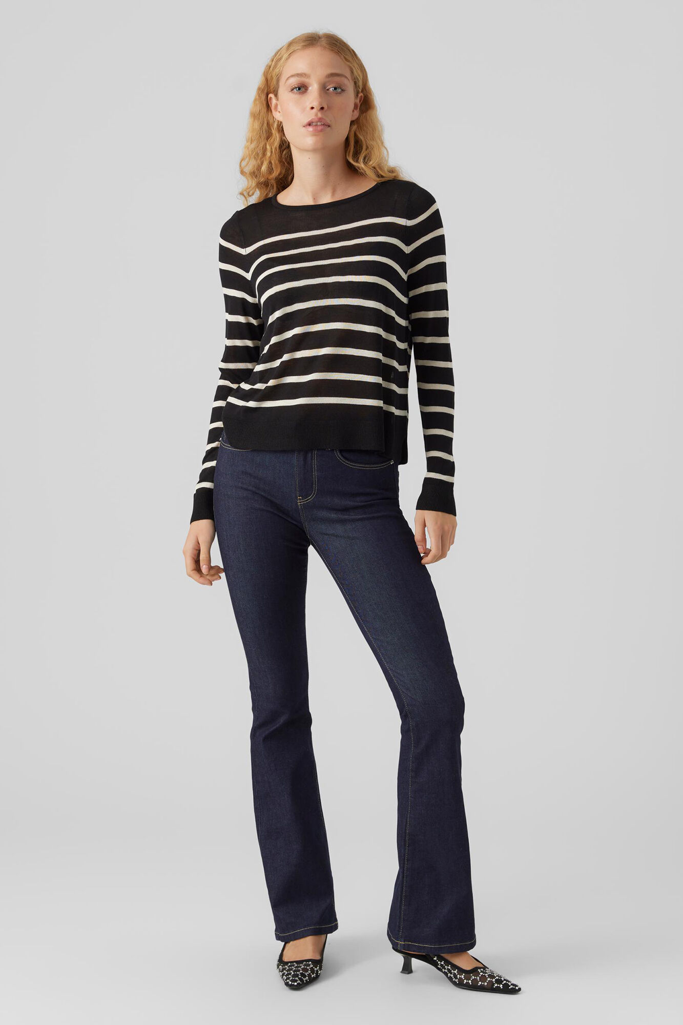 Vero Moda Camisola fina de gola redonda