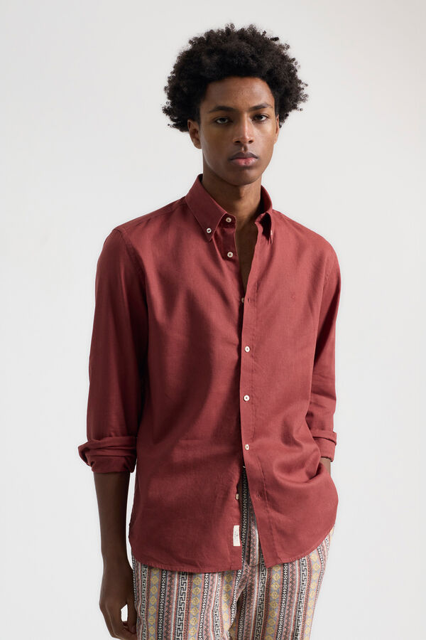 PuroEGO Camisa linho Vermelho