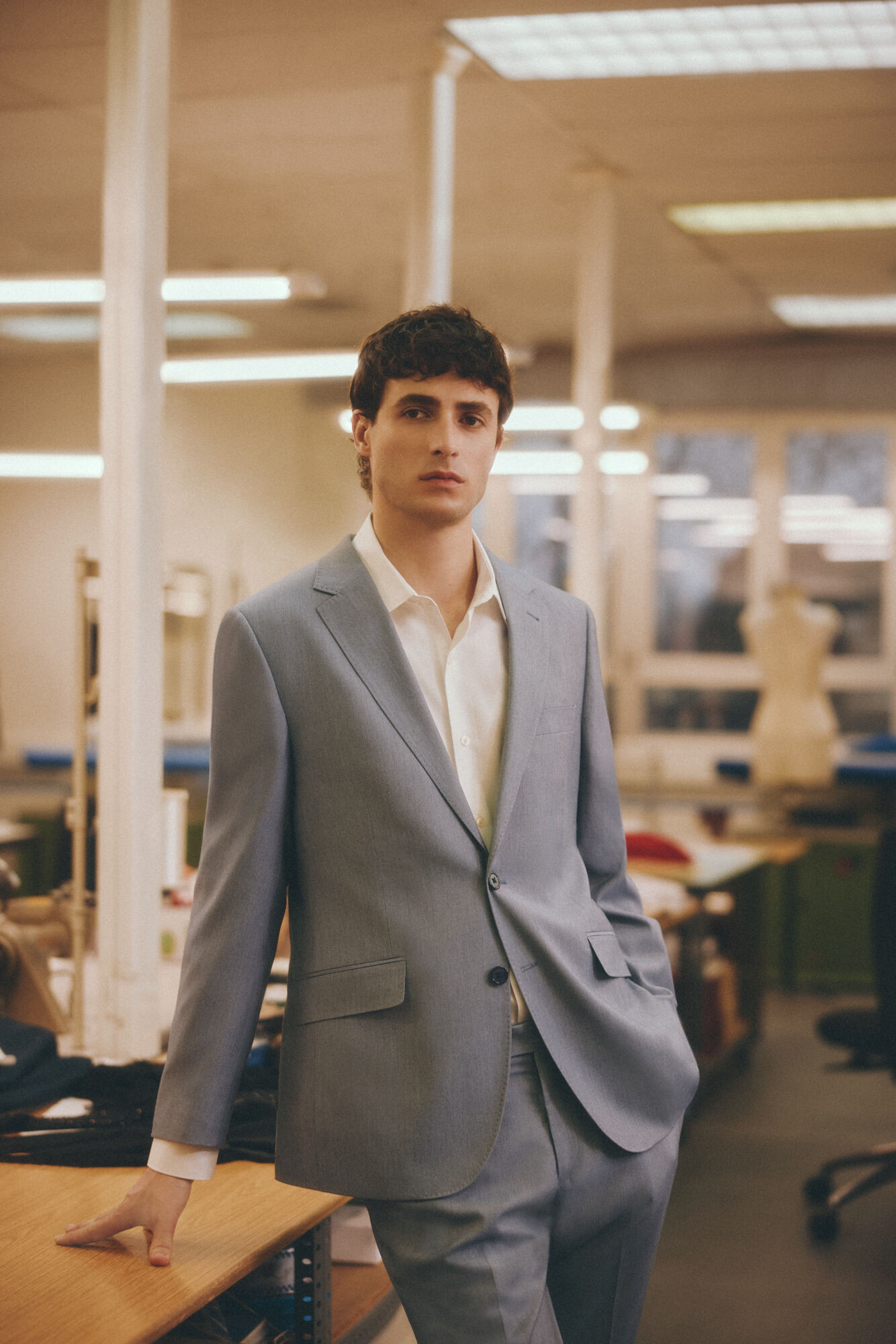 Cortefiel Blazer serrated blueXXI Serie