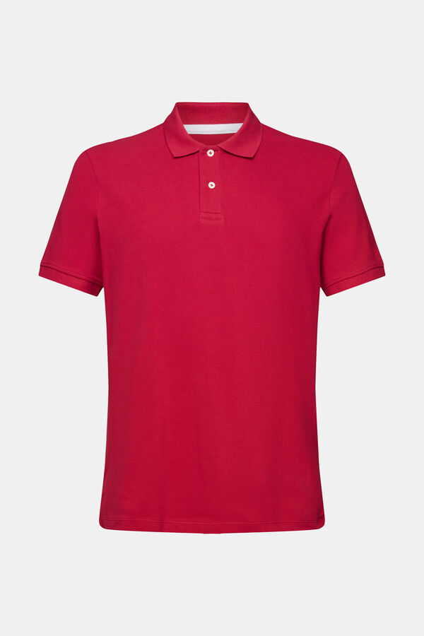Cortefiel Essential piqué polo shirt Red