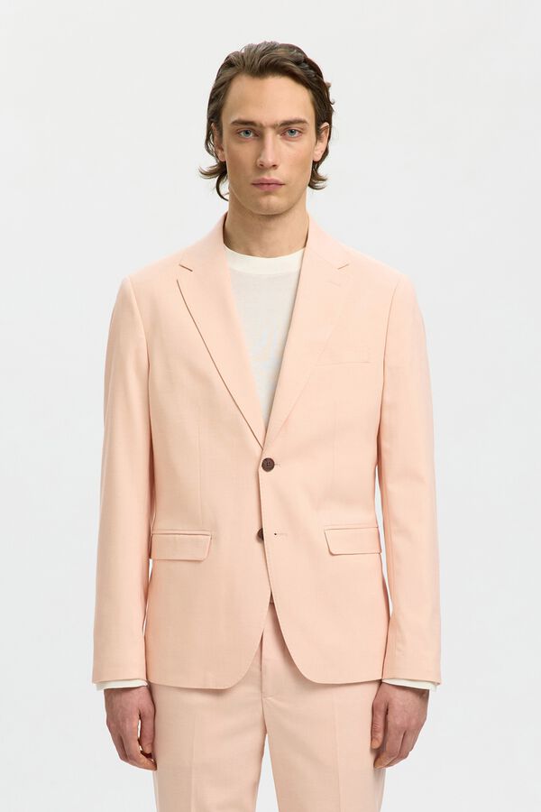 Selected Casaco de viscose com aba Subiu