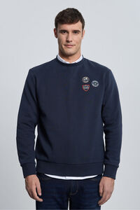 Valecuatro Sweatshirt azul marinho com 3 escudos