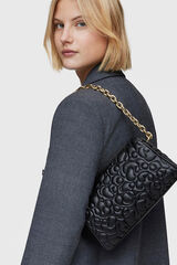 Tous Bandolera grande de piel TOUS Greta Negro