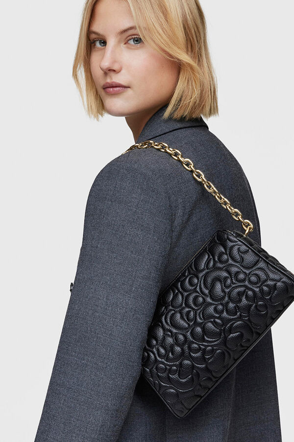 Tous Bandolera grande de piel TOUS Greta Negro