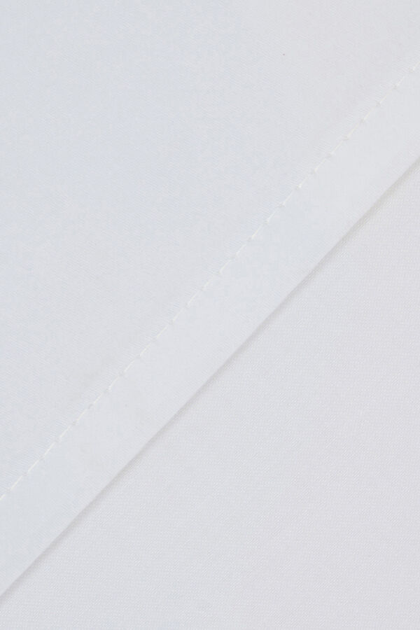 Cortefiel Sheet Bajera Satén 300 Hilos  Bed 150-160 cm White