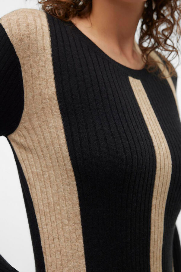 Vero Moda Vestido midi de malha  Preto