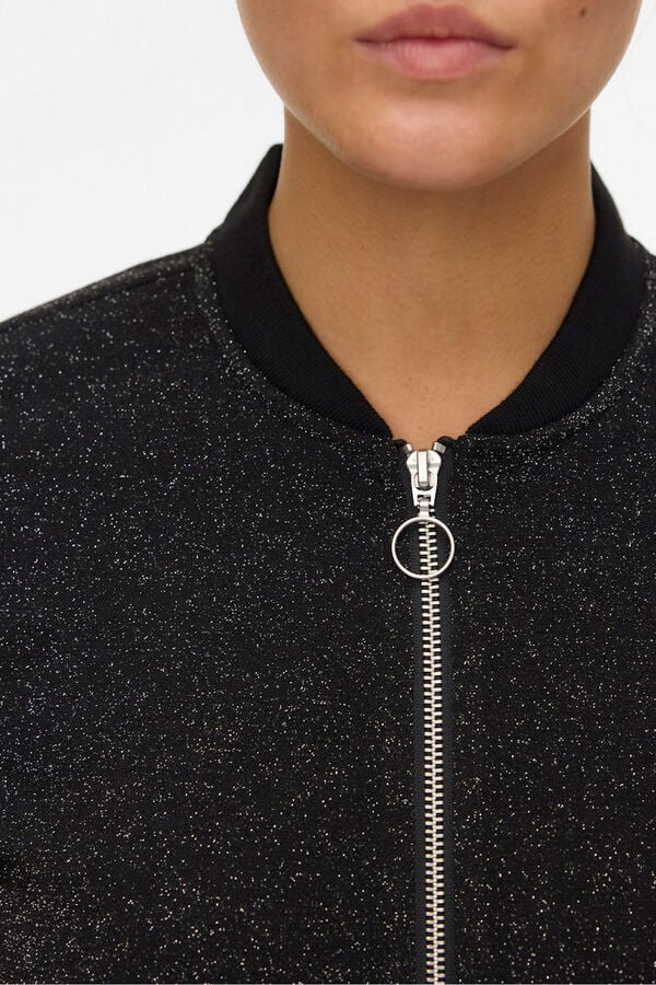 Vero Moda Blus&atilde;o bomber Preto