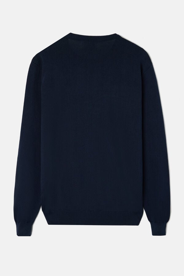 Silbon Crew neck jersey rackets Navy