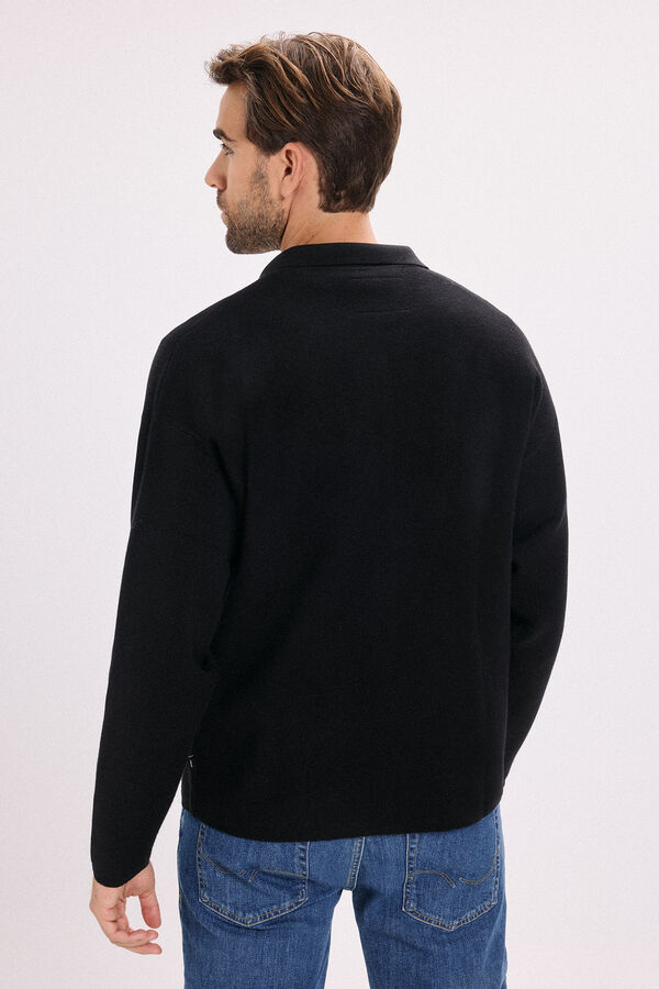 Jack & Jones Cardigan de fecho-éclair com malha Preto