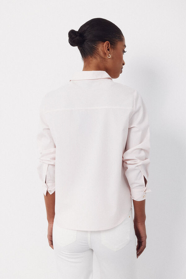 Cortefiel Poplin shirt Blue