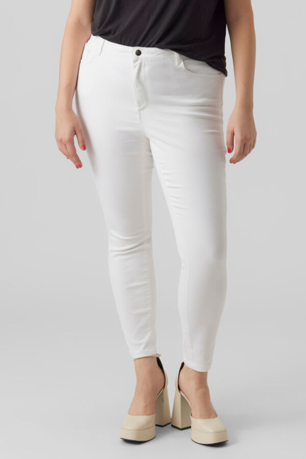 Cortefiel Plus size skinny jeans  White