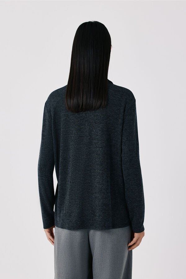 Cortefiel Stretch shirt with pockets Grey