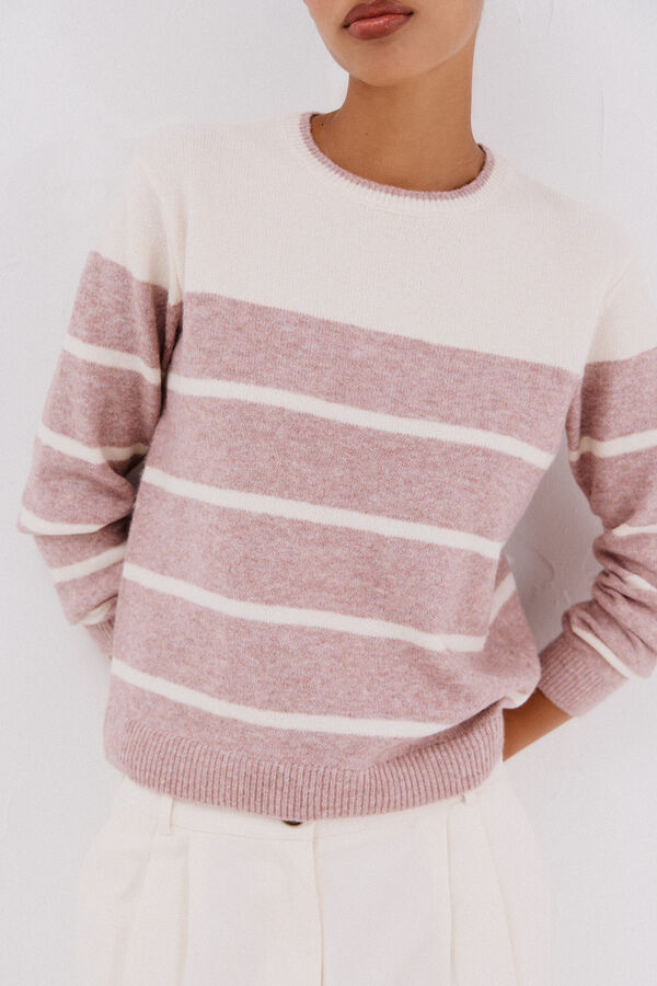 Cortefiel Soft feel jumper Pink