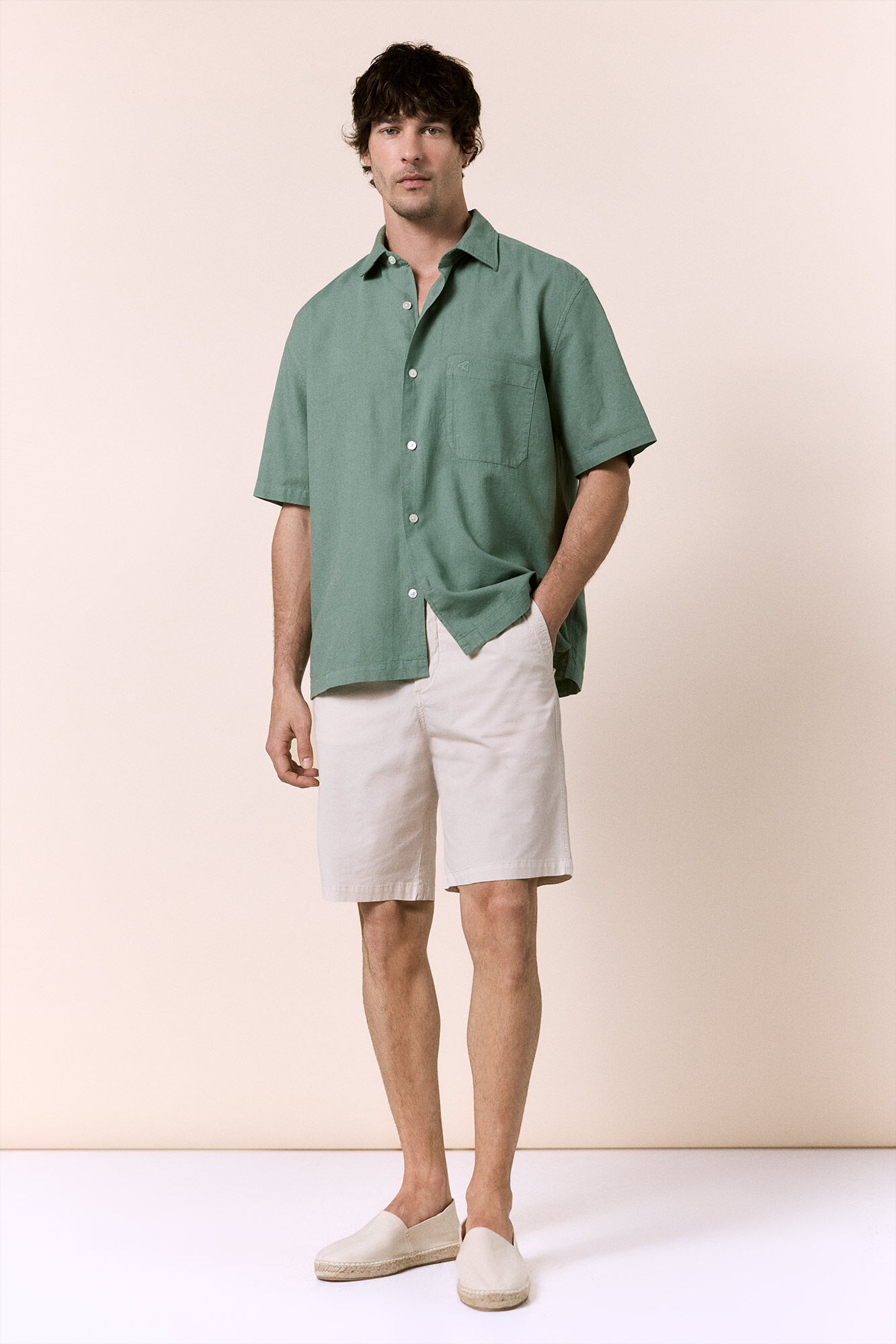 OOTO Bermuda de popelin