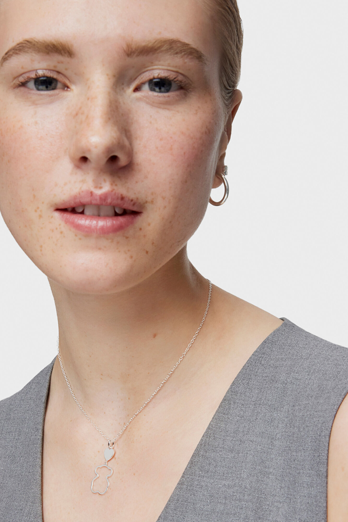 Tous Collar de plata motivo oso New Silueta