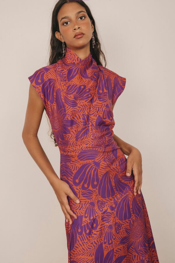 Cherubina Vestido Joanna Roxo