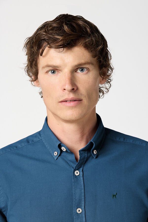 Williot Camisa Estrutura Dyed Azul