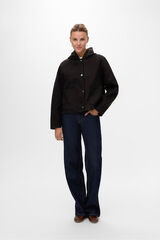 Vero Moda Short cloth coat Dark brown