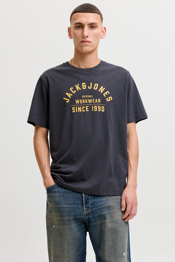 Jack & Jones Print regular fit T-shirt Navy