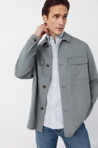 Cortefiel Plain Tencel overshirt