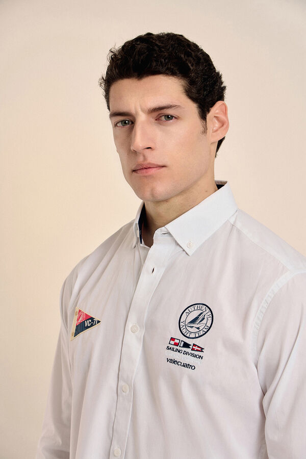 Valecuatro Camisa desportiva Branco