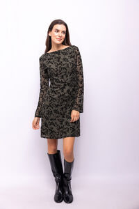 Object Vestido de tecido flocado