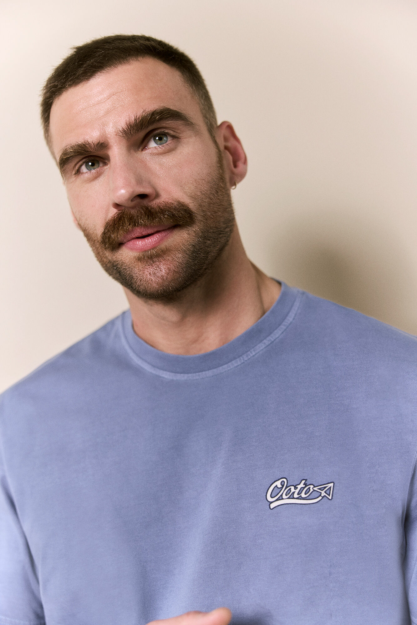 OOTO Washed short sleeve logo T-shirt