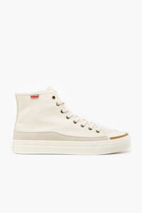 Cortefiel Square High sneakers Ivory