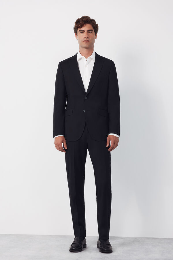 Cortefiel Blazer black structureXXI Serie Black