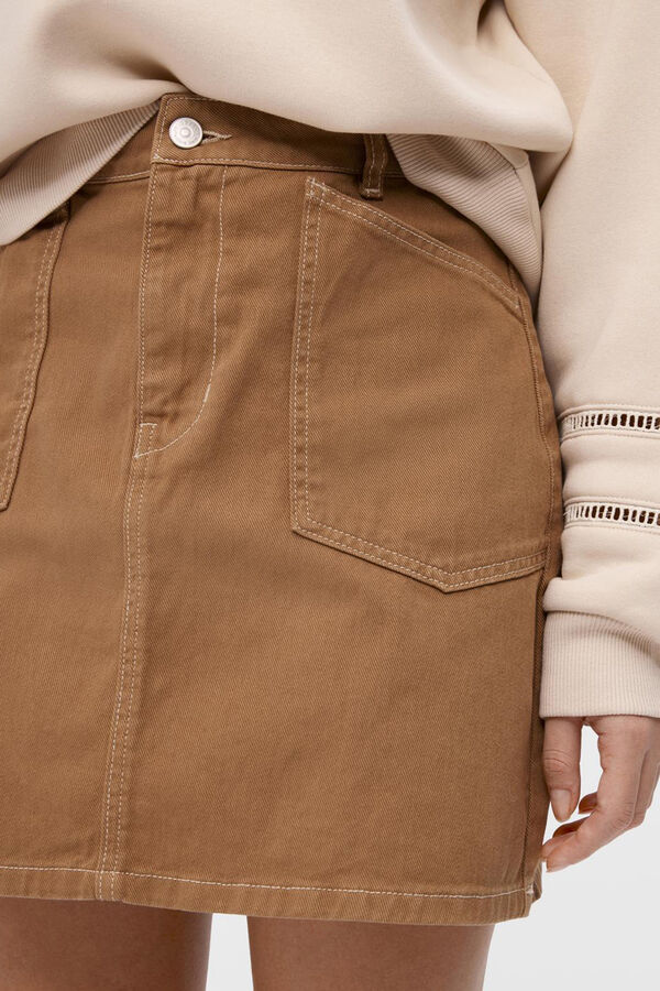 Cortefiel Short skirt  Brown