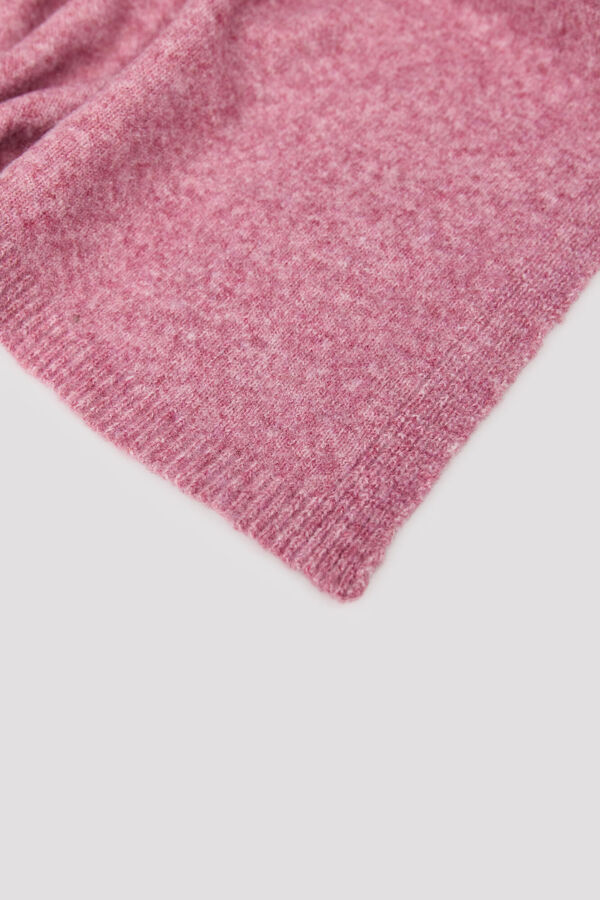 Cortefiel Plain knit scarf Pink