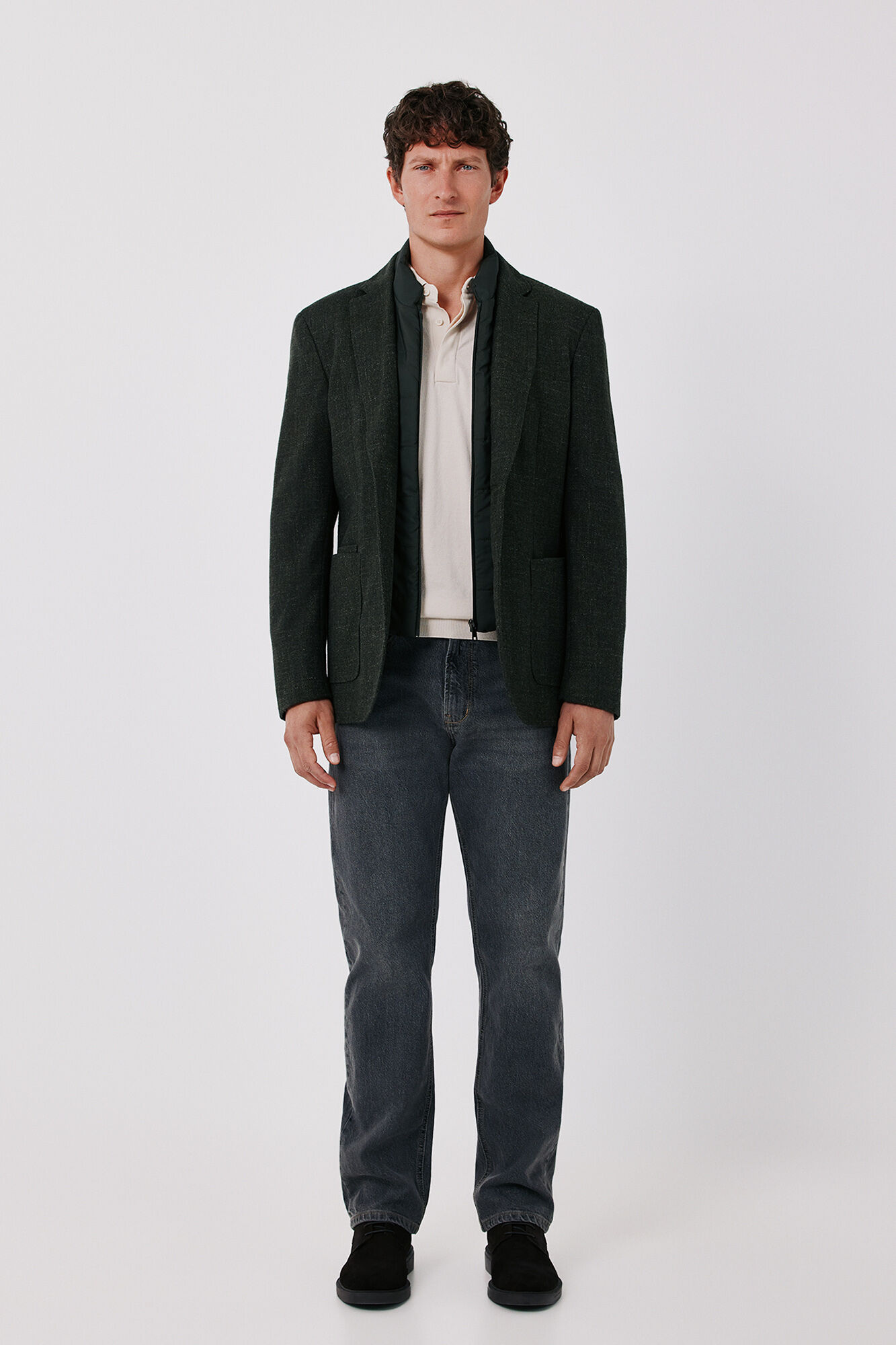 Cortefiel Wool jacket with removable lining