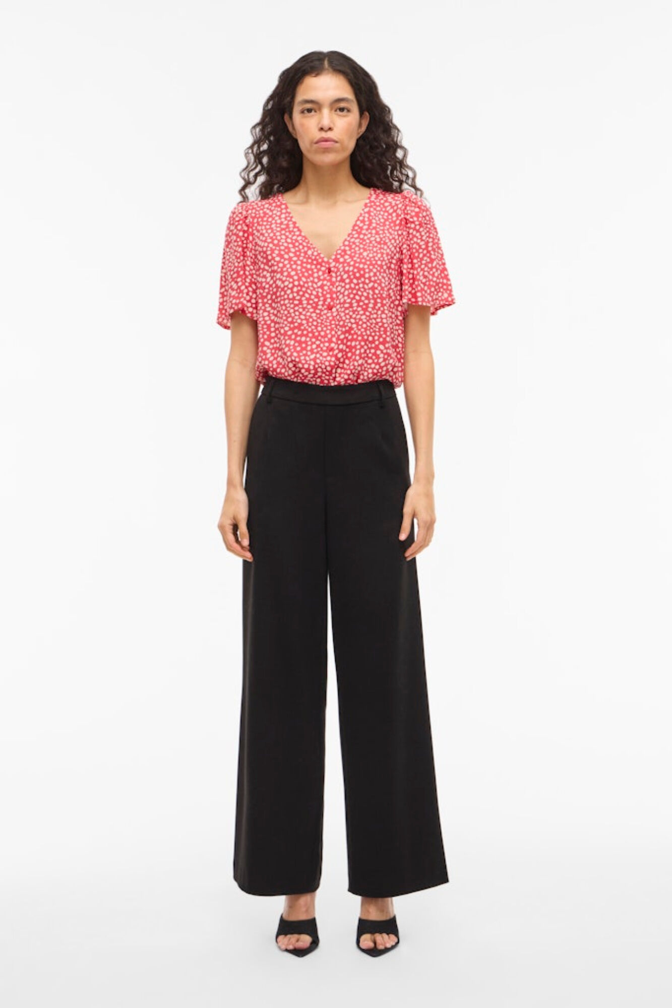 Vila Blusa de manga corta de viscosa