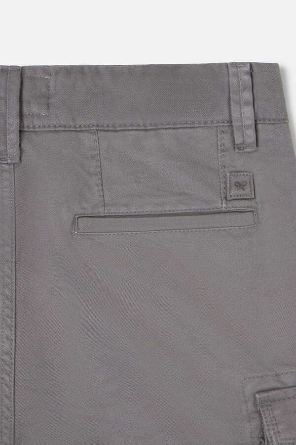 Silbon Bermudas cargo Cinzento