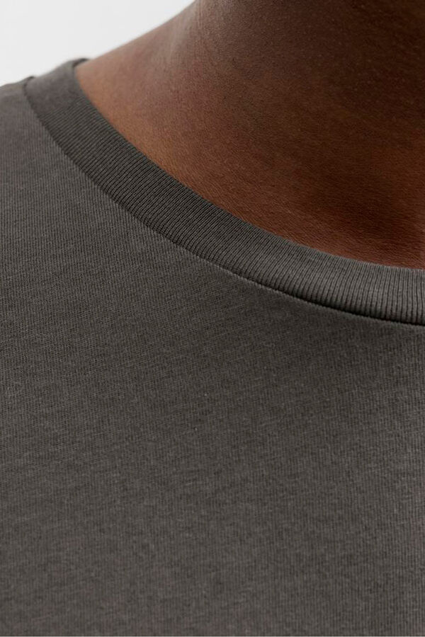 Jack & Jones T-shirt básica com logo Cinzento