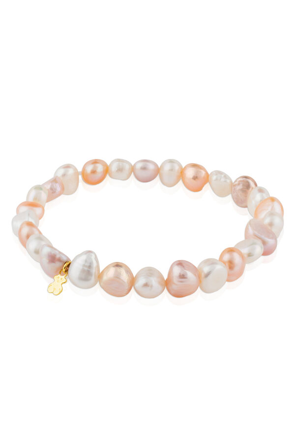 Cortefiel TOUS Pearls gold bracelet with cultured Baroque pearls Yellow