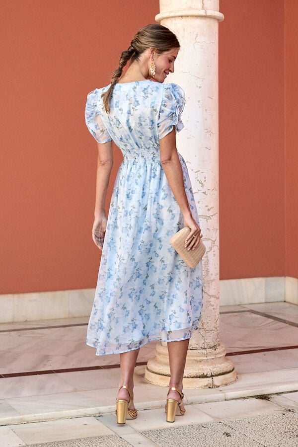 Pol&iacute;n Et Moi Vestido de convidada F&aacute;tima Azul