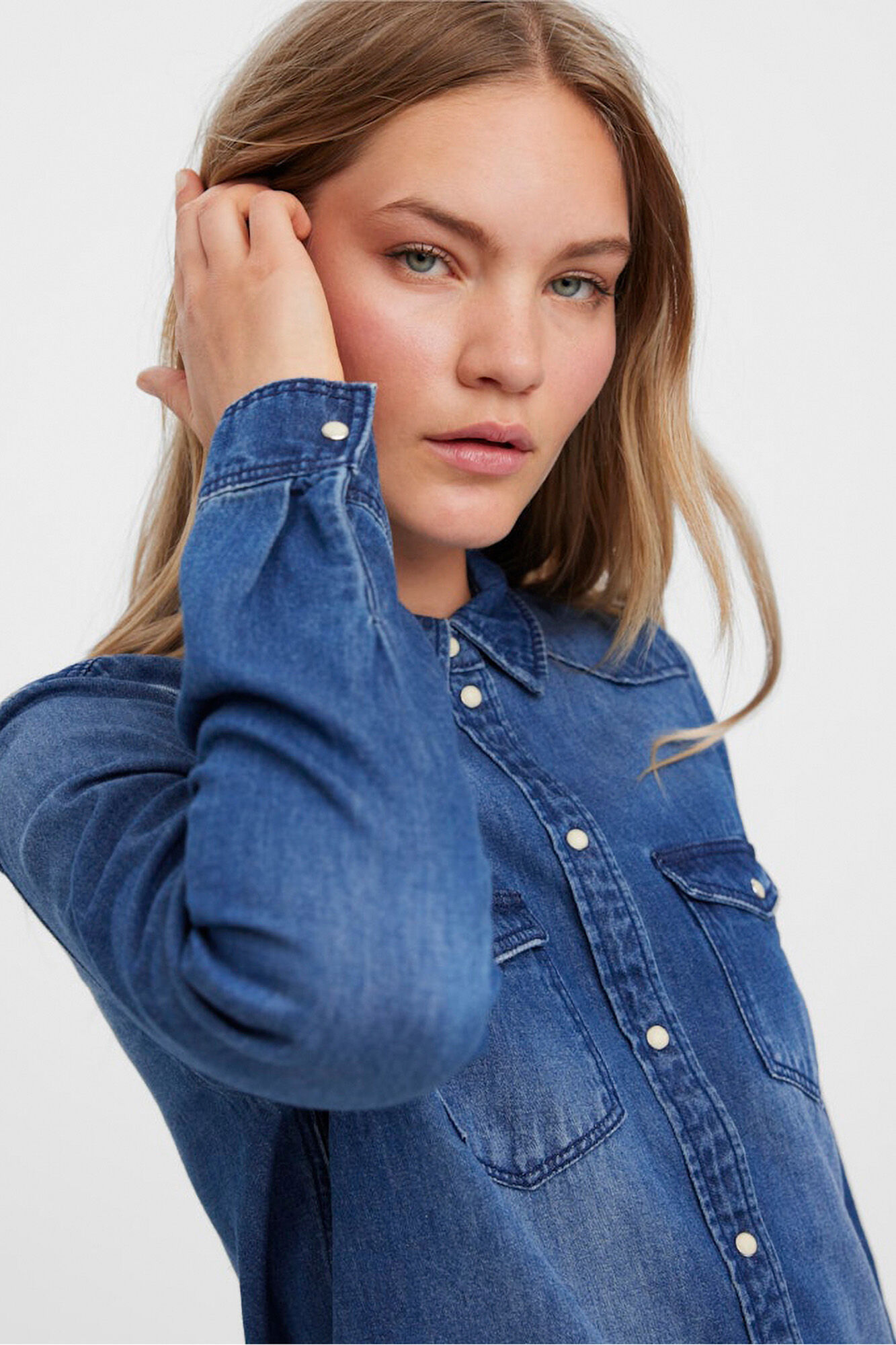 Vero Moda Camisa de manga comprida em denim