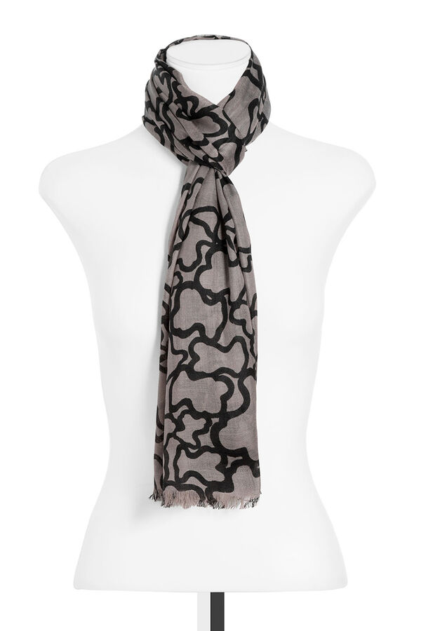Tous Foulard Kaos en color piedra Gris