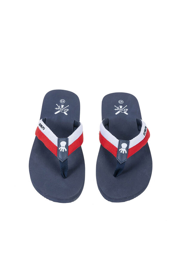 Cortefiel Emblem strap sandal Navy
