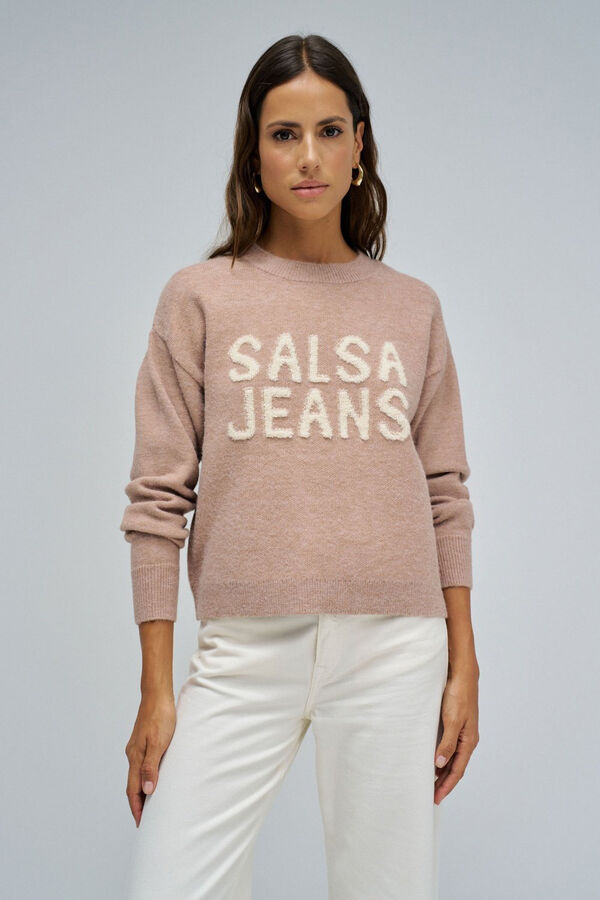 Salsa Jeans Jersey de punto con branding Beige