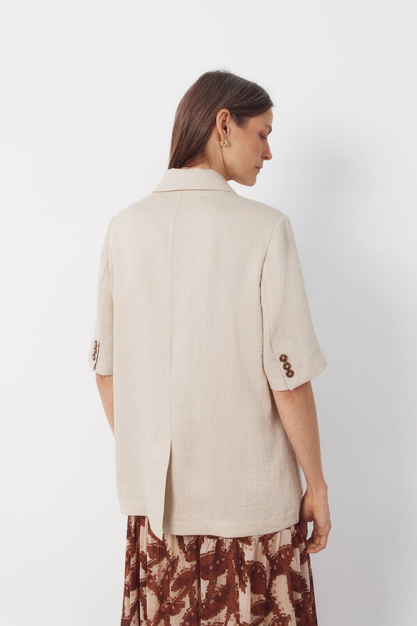 Cortefiel American style short sleeve Nude