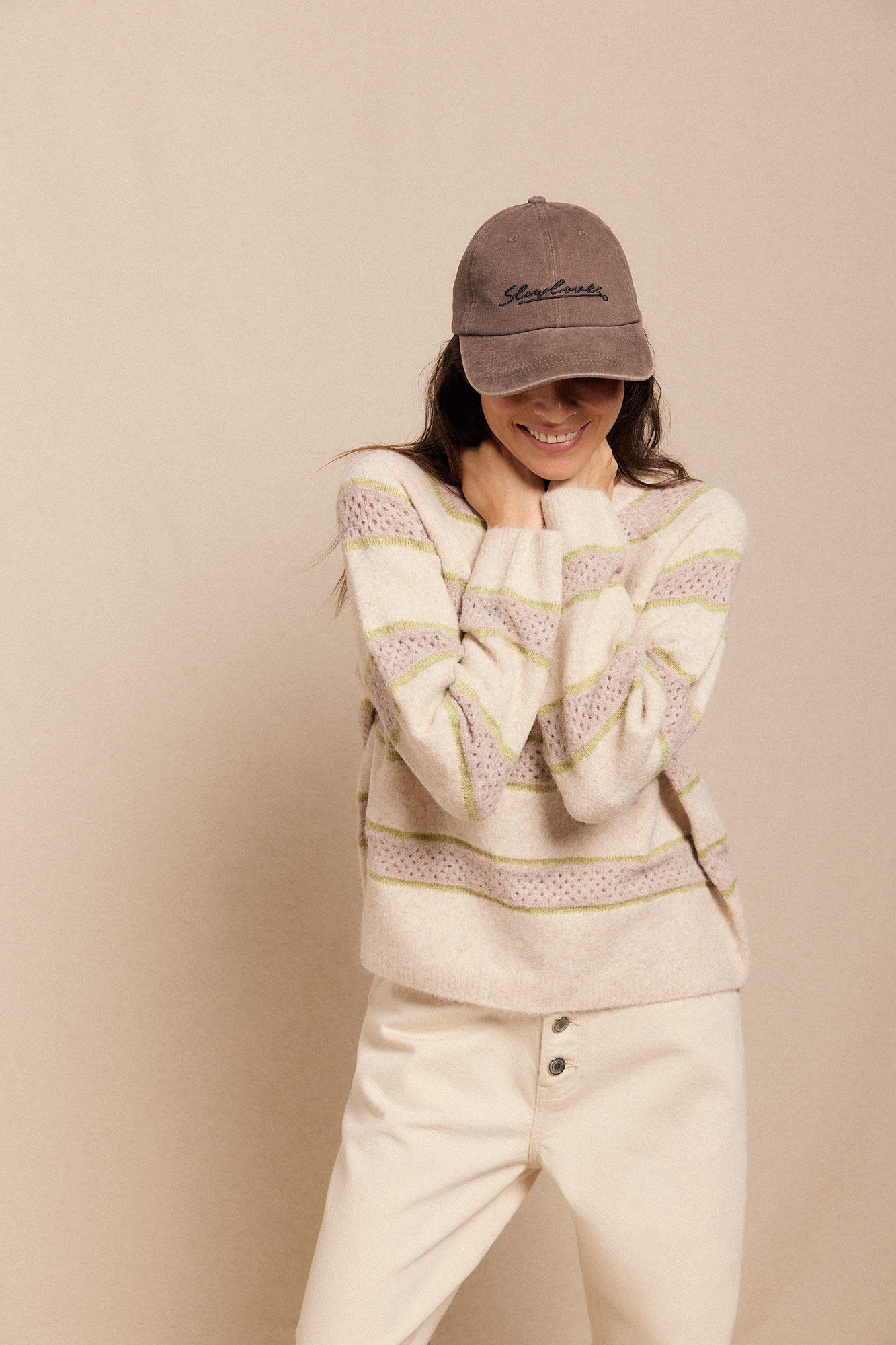 Slowlove Camisola riscas