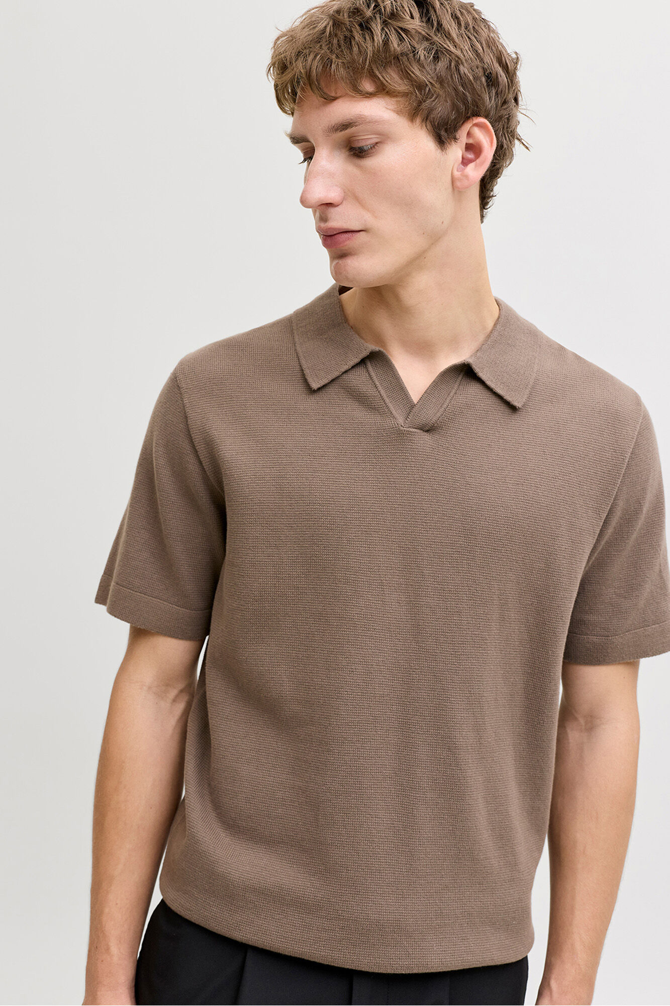 Jack & Jones Camisola em malha gola polo