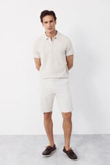 Cortefiel Polo shirt link structure White