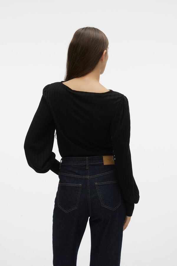 Vero Moda Long-sleeved top Black