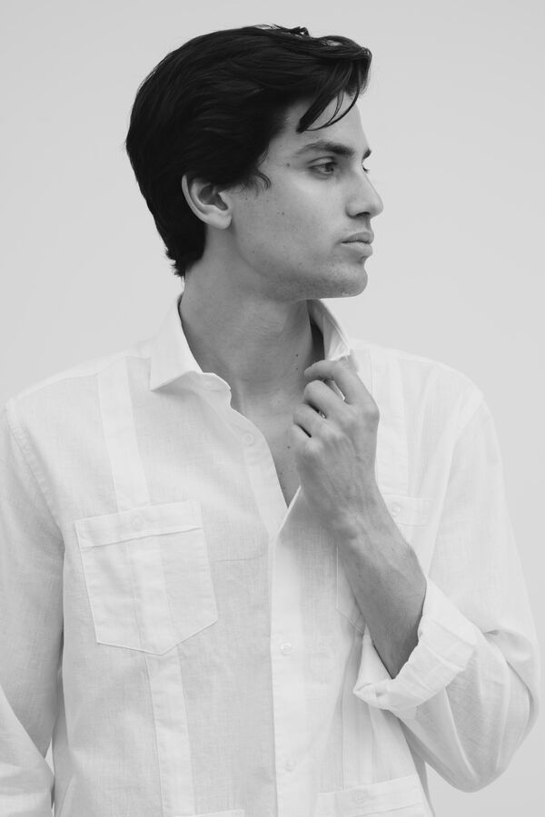 Silbon Guayabera sport silbon soft Blanco