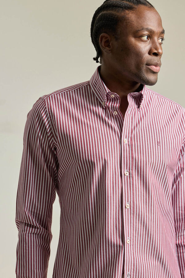 PuroEGO Camisa riscas  Vermelho